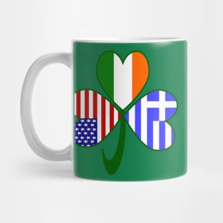 Greek Irish USA Shamrock Mug